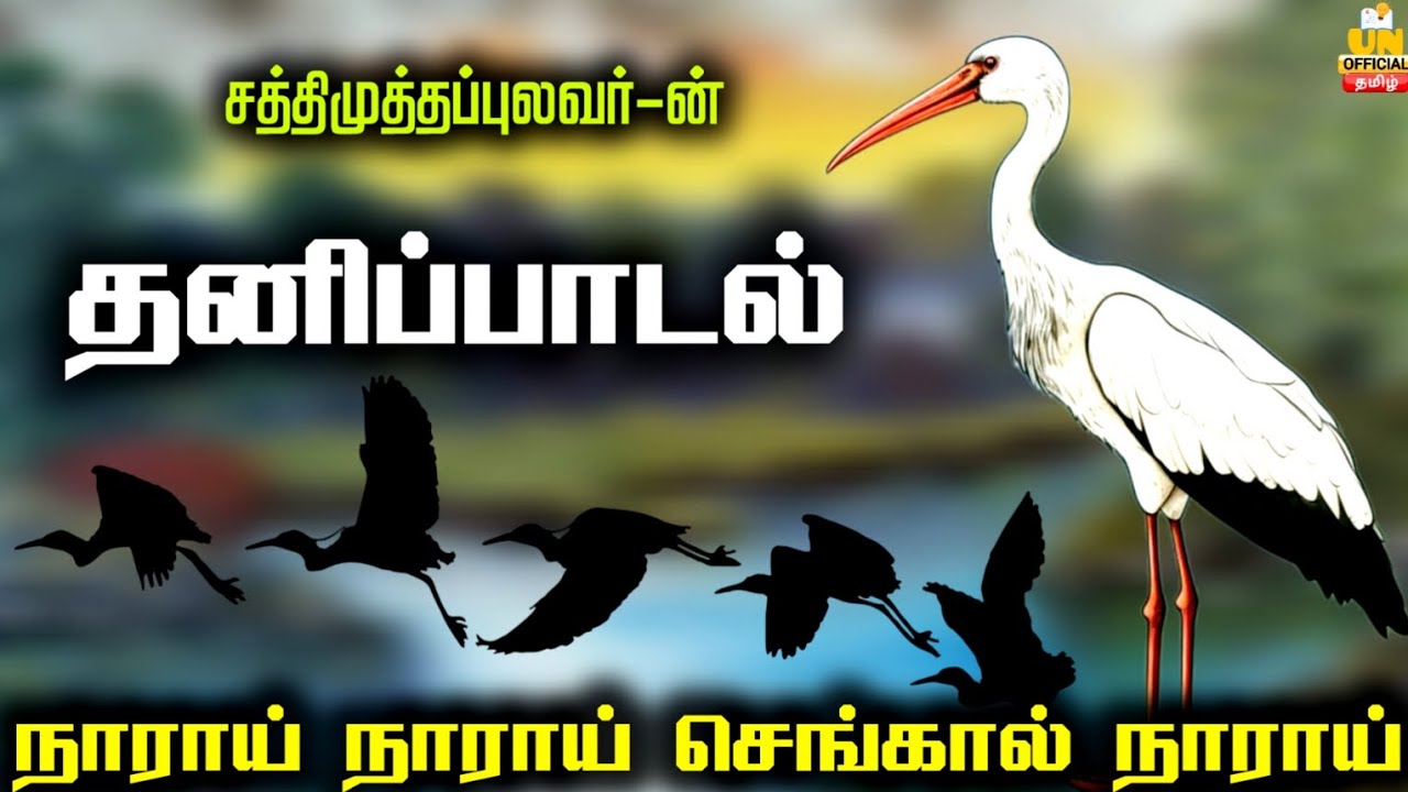 நாராய்! நாராய்! தனிப்பாடல் | சத்திமுத்தப்புலவர் | நாரை விடு தூது | UNofficial Tamil | Tamil Nathi