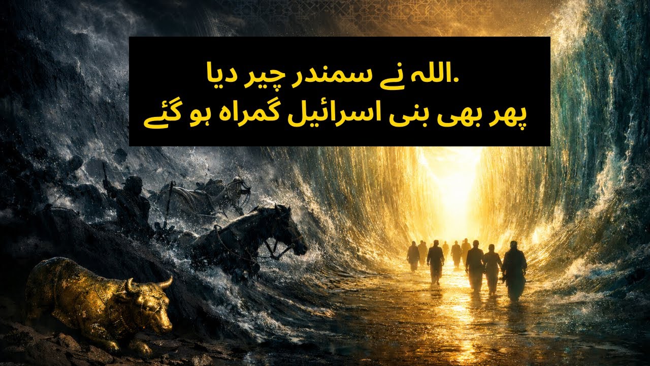 Allah Ne Samandar Cheer Diya… Phir Bhi Bani Israel Gumrah Ho Gaye | Surah Baqarah 50–54