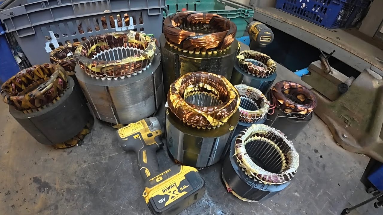 Scrapping copper electric motors