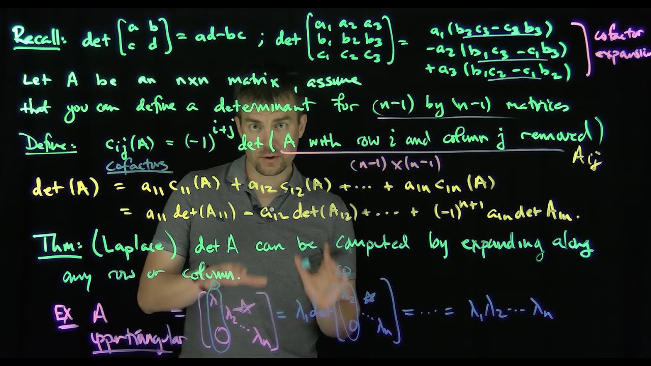 Cofactor Expansions of Determinants