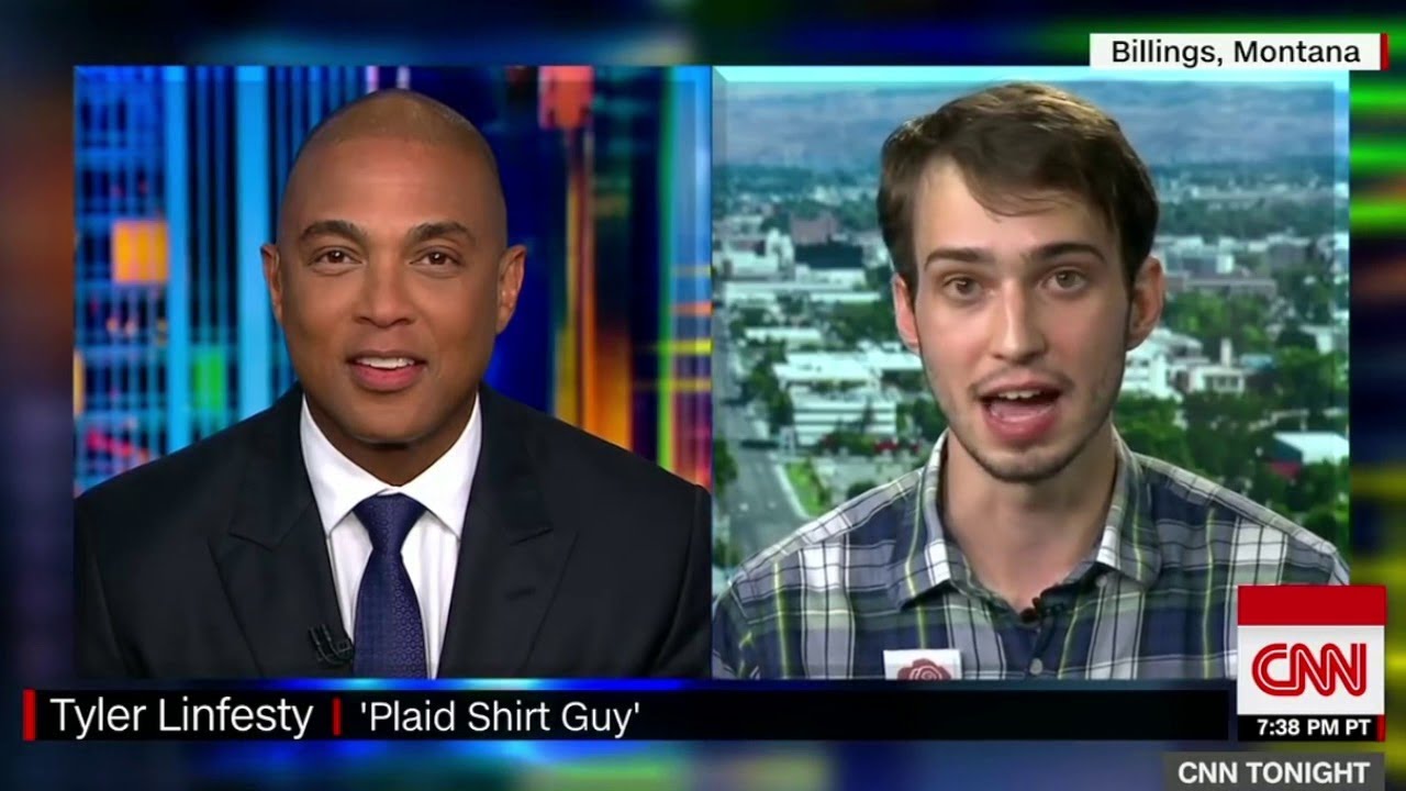 Guy In Plaid Shirt Removed From Trump Rally For Facial Expressions