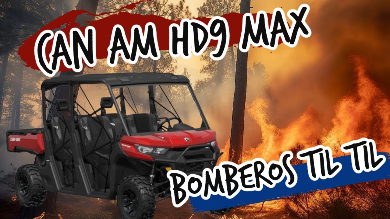 El impresionante Can Am HD9 MAX de Bomberos Til Til