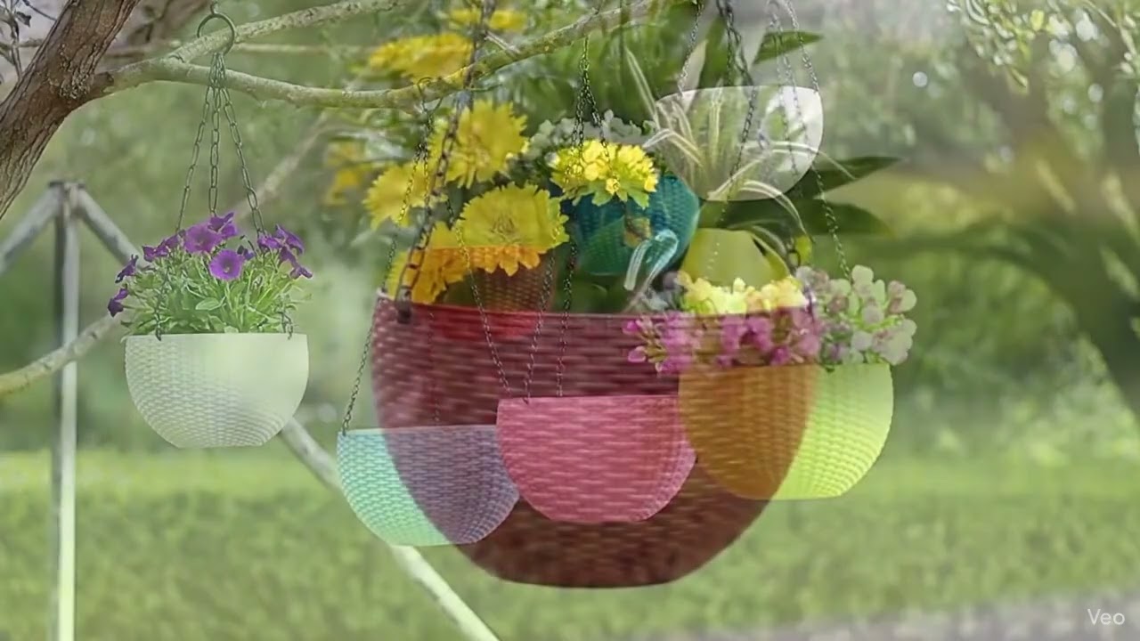 Virajsanchi Plastic Hanging Pots