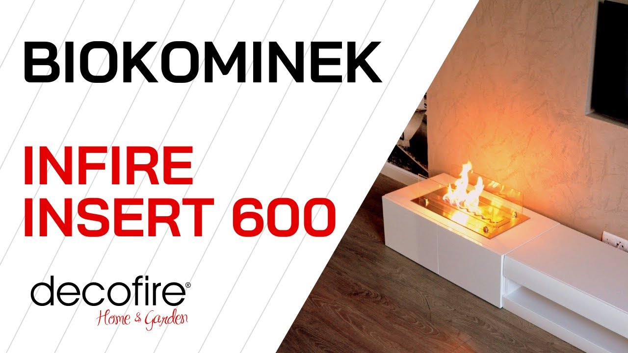 ⭐ Biokominek Infire Insert 600 (wkład do zabudowy) | DECOFIRE
