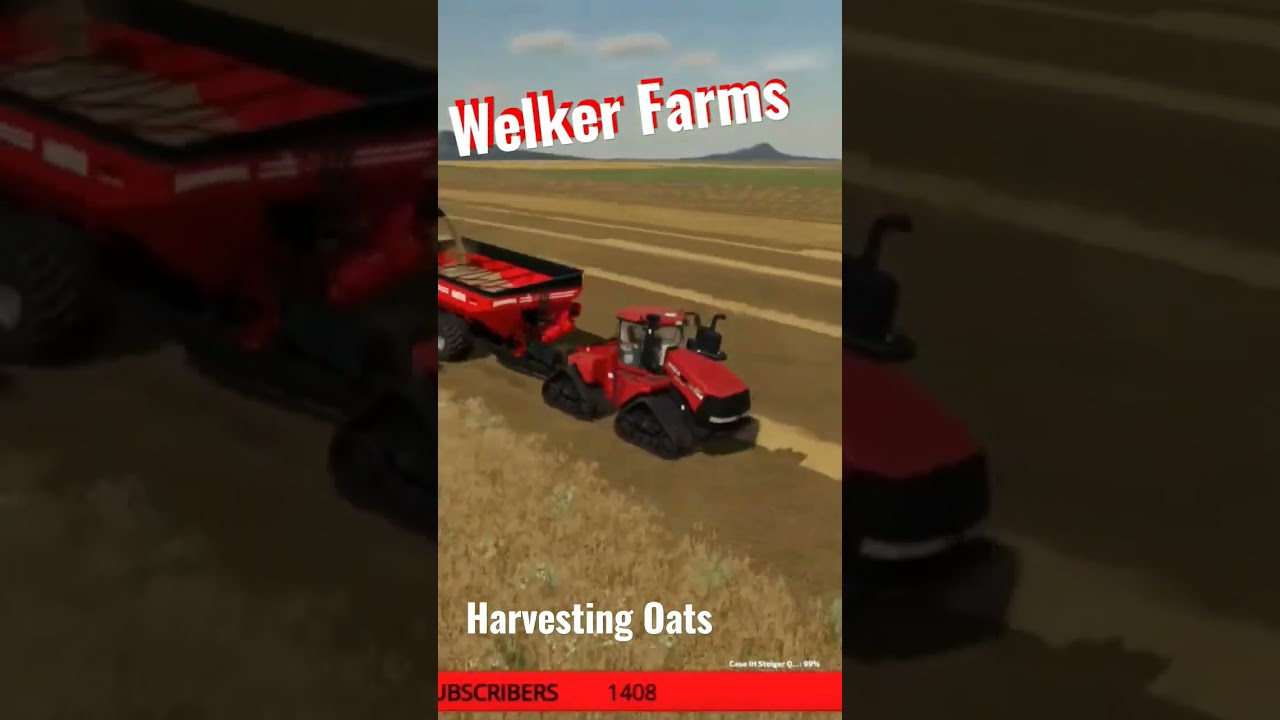 Welker Farms - Harvesting Oats - Farming Simulator 22