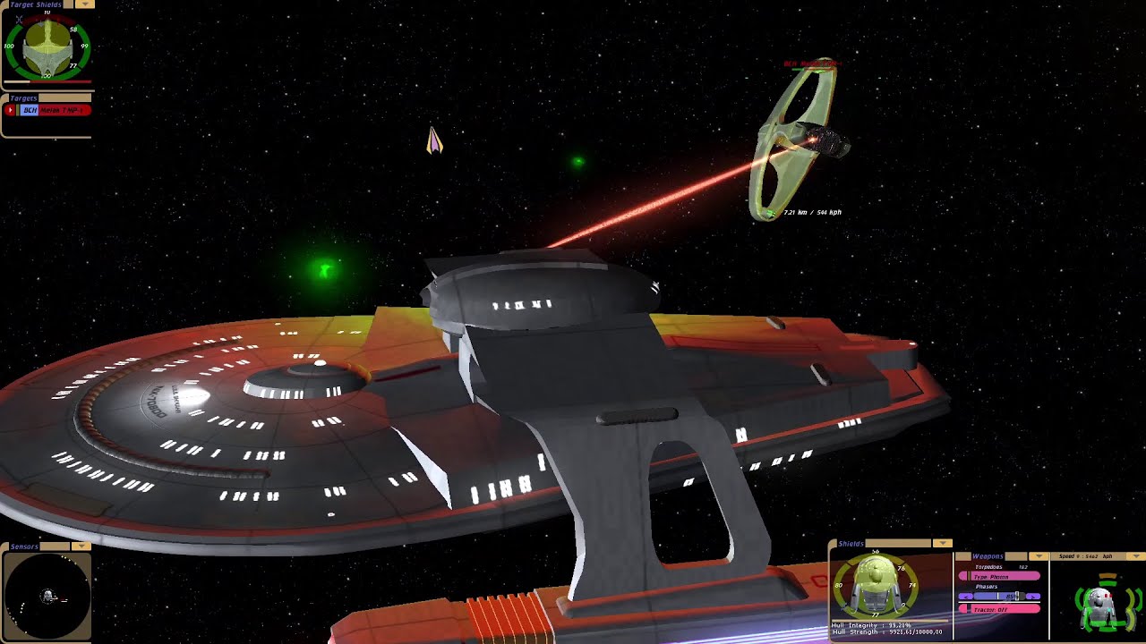 Gible's Shikahr Class Final Model Test | KM | Star Trek Bridge Commander