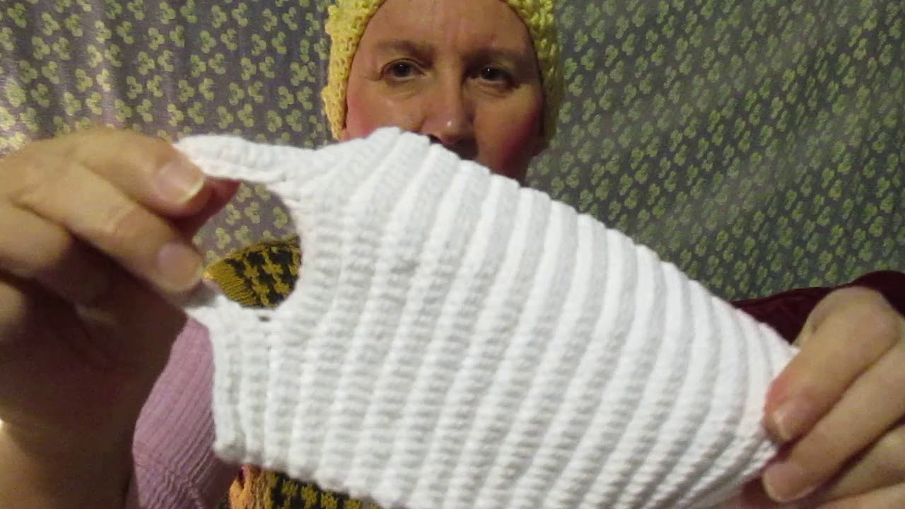 crocheting a long washcloth for your back