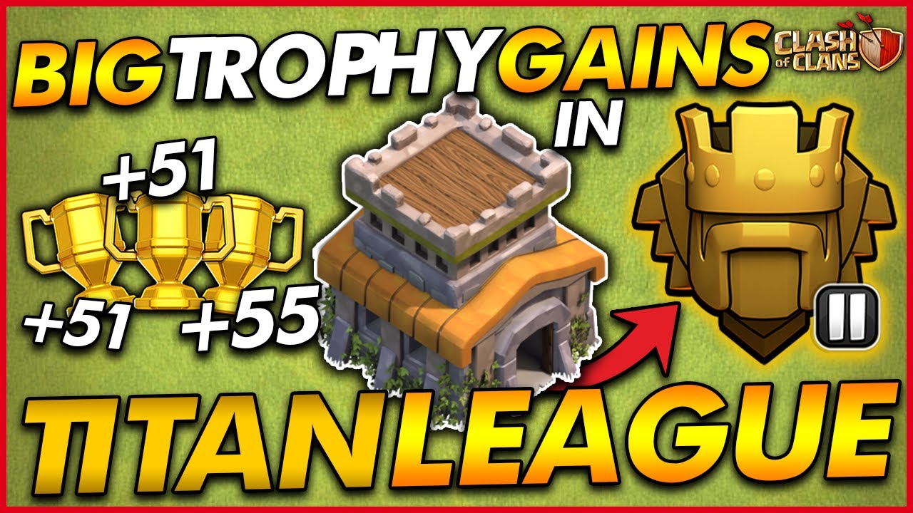 BIG TROPHY OFFERS IN TITAN LEAGUE!! | Trophy Push - Town Hall 8