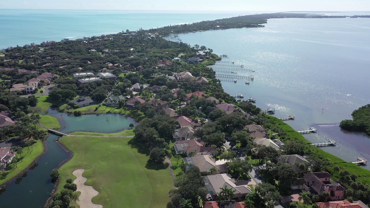 An Aerial Tour of Life in Aquarina in Melbourne Beach Florida Shot with a DJI Mavic Pro January 2020