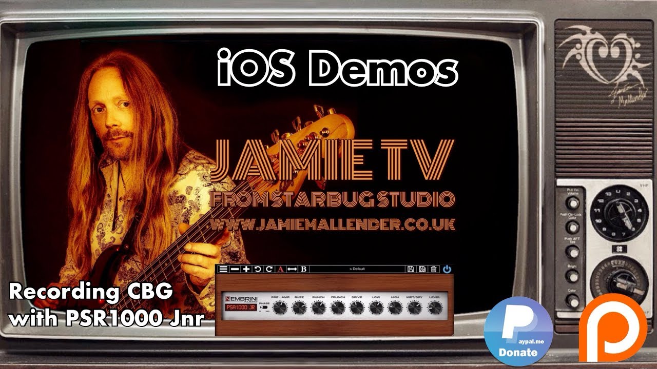iOS Music - Recording Cigar Box Guitar with Nembrini PSA1000 Jnr