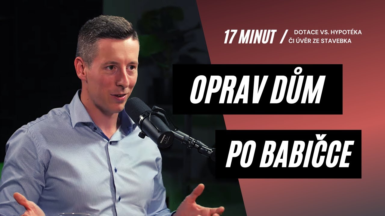 Oprav dům po babičce a jiné dotace vs. hypotéka či úvěr ze stavebního spoření