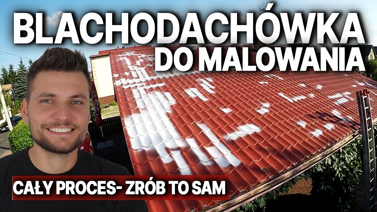 Malowanie dachu Kraków | Konserwacja dachu z blachodachówki | DOMINIKMALUJE