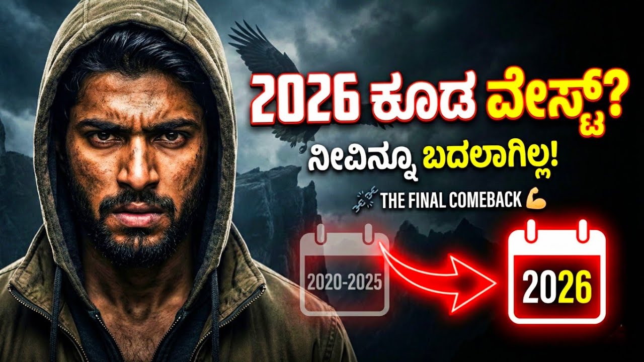 2026 ಕೂಡ ವೇಸ್ಟ್ ಮಾಡ್ಬೇಡಿ! 😡 ನಿಮ್ಮ ಜೀವನ ಬದಲಿಸುವ ಹದ್ದಿನ ಕಥೆ | The Final Comeback Motivation Kannada 🔥💪