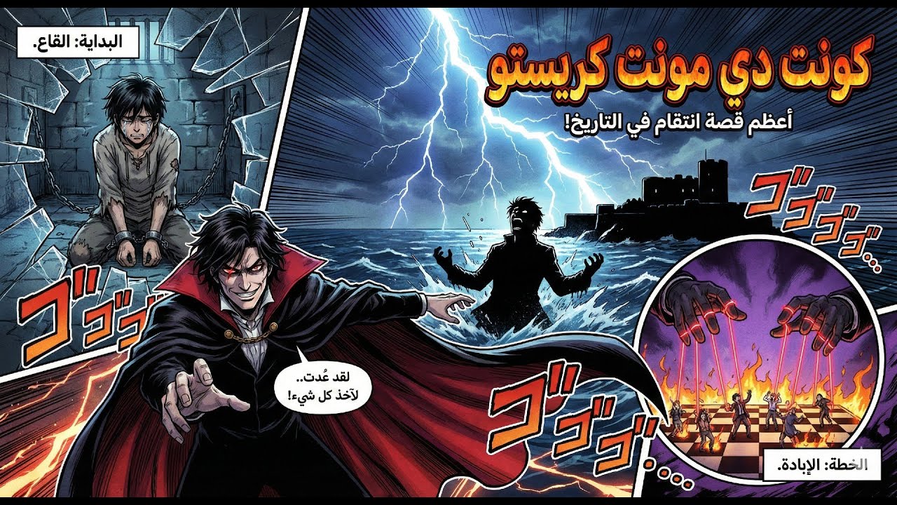 غدروا به فعاد ليحطمهم.. قصة كونت دي مونت كريستو🔥💰#انمي