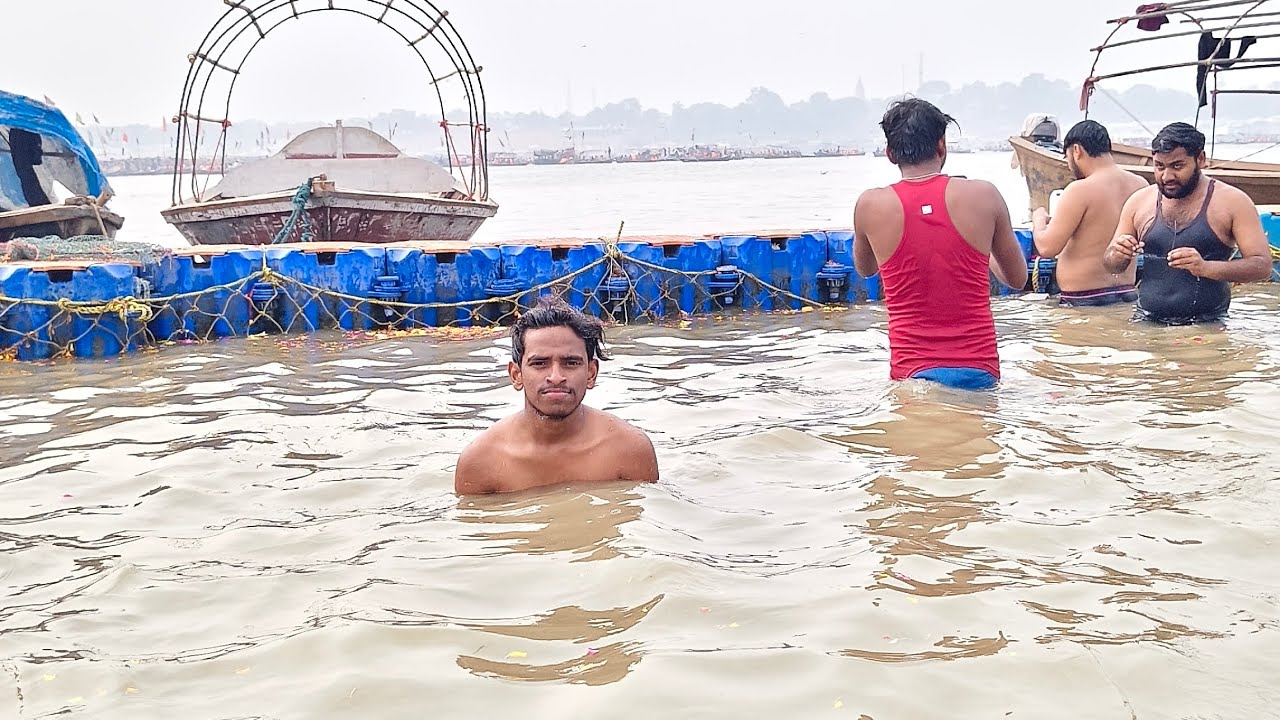 Aaj hum log bhi mahakumbh naha liye 🙏