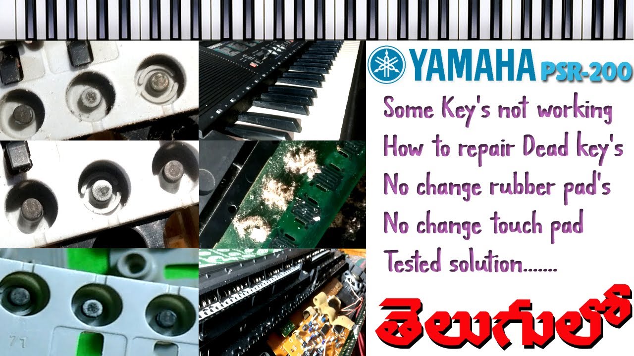 yamaha psr200 dead keys repair solution | in telugu | by syam | mobiletricks |