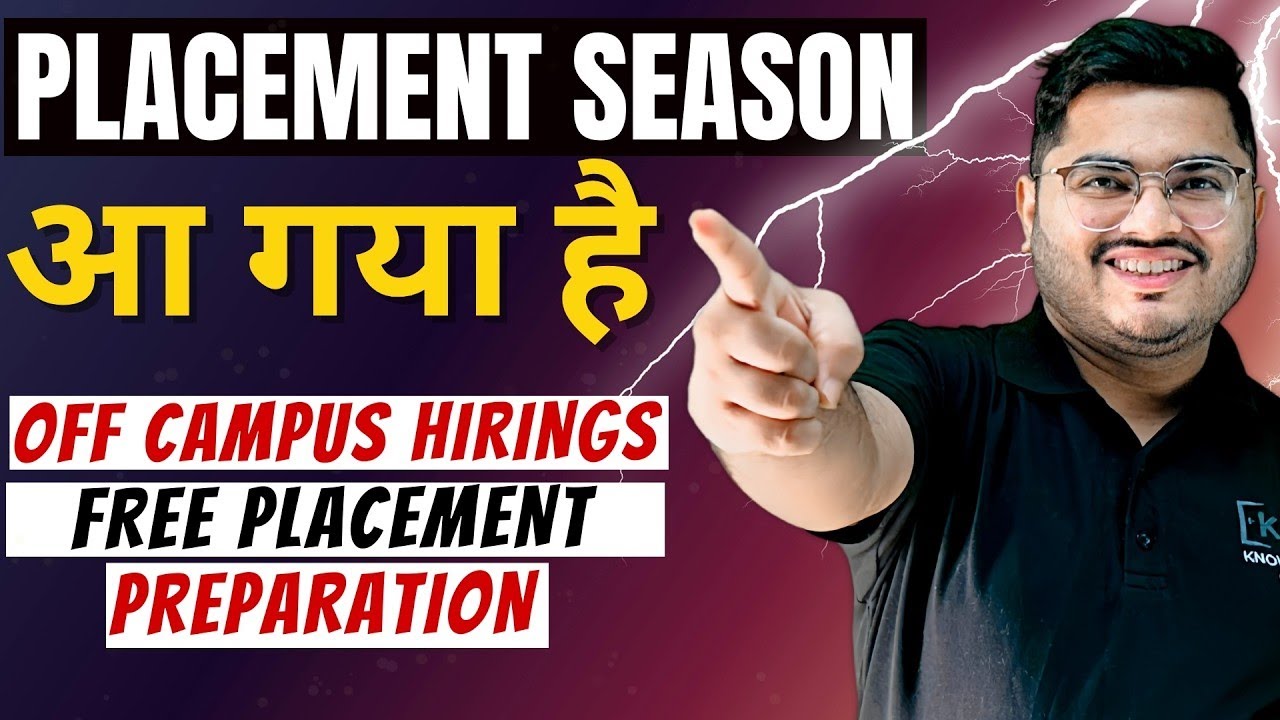 Placement Season आ गया है🔥🚀⚡ | Mega Off Campus Hirings | Free Placement Preparation for IT Companies
