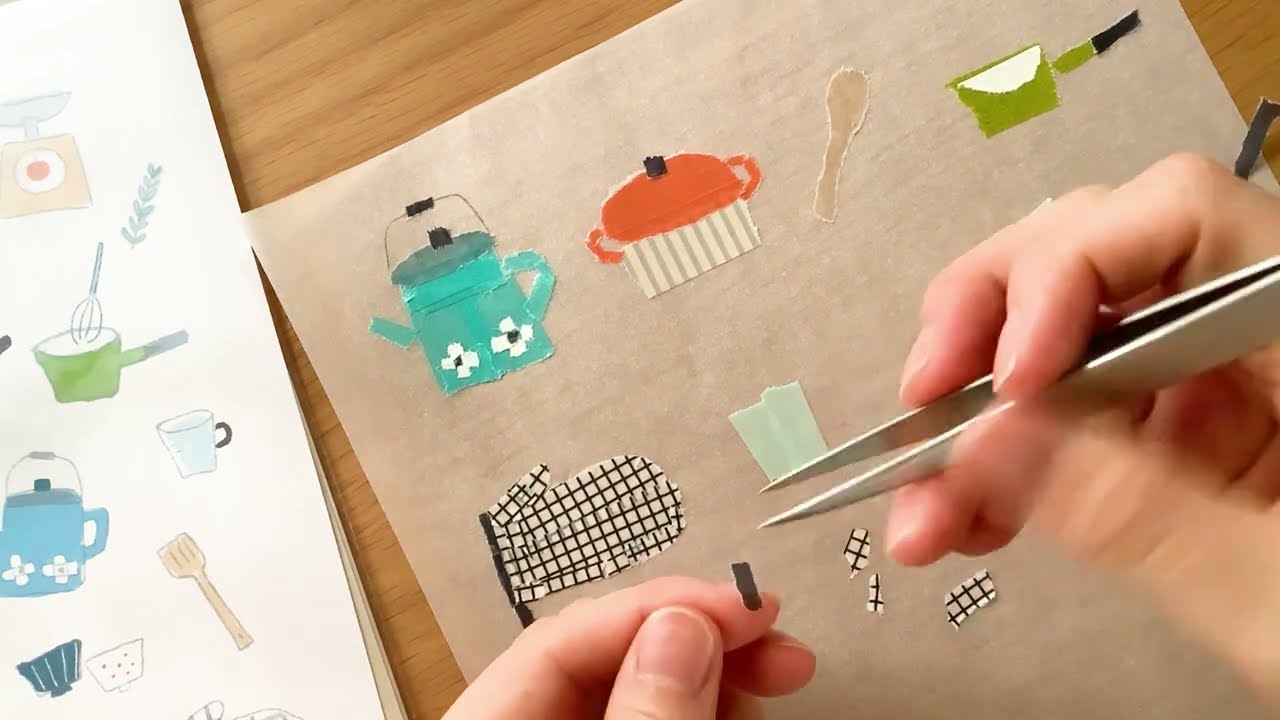 #19 マスキングテープちぎり絵｜コラボグッズの制作過程vol.1