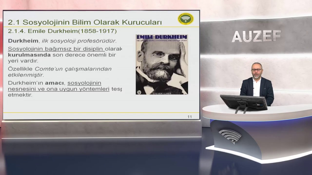 Sosyolojiye Giriş   Ünite 2   SOSYOLOJİK DÜŞÜNCENİN TARİHİ VE SOSYOLOJİ TEORİLERİ   Veysel BOZKURT
