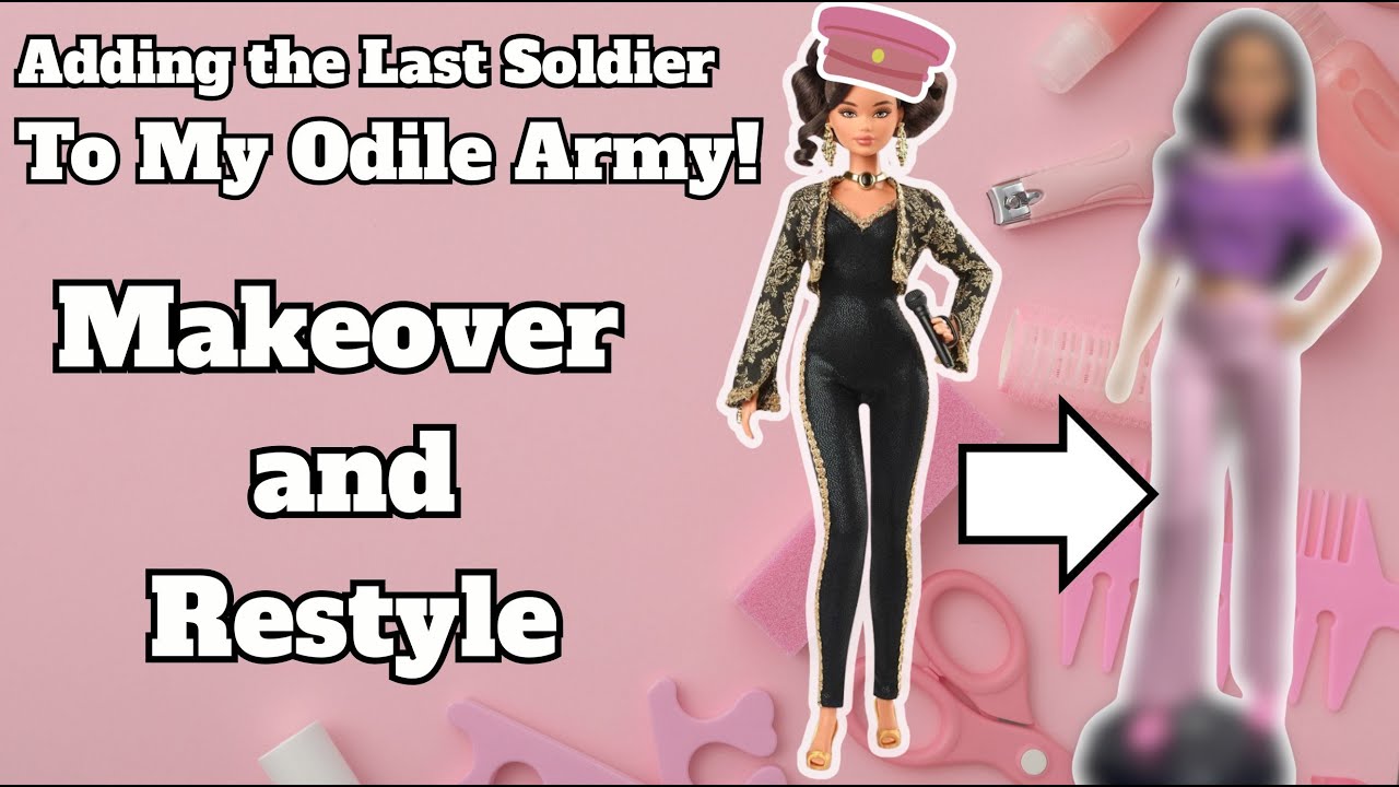 The Last Soldier in My Odile Army! Juan Gabriel Barbie Makeover and Y2K Barbiecore Restyle!