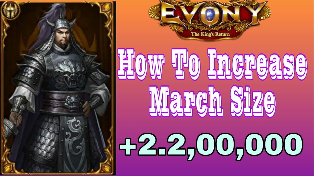 How to increase march size in evony game || buff || 
