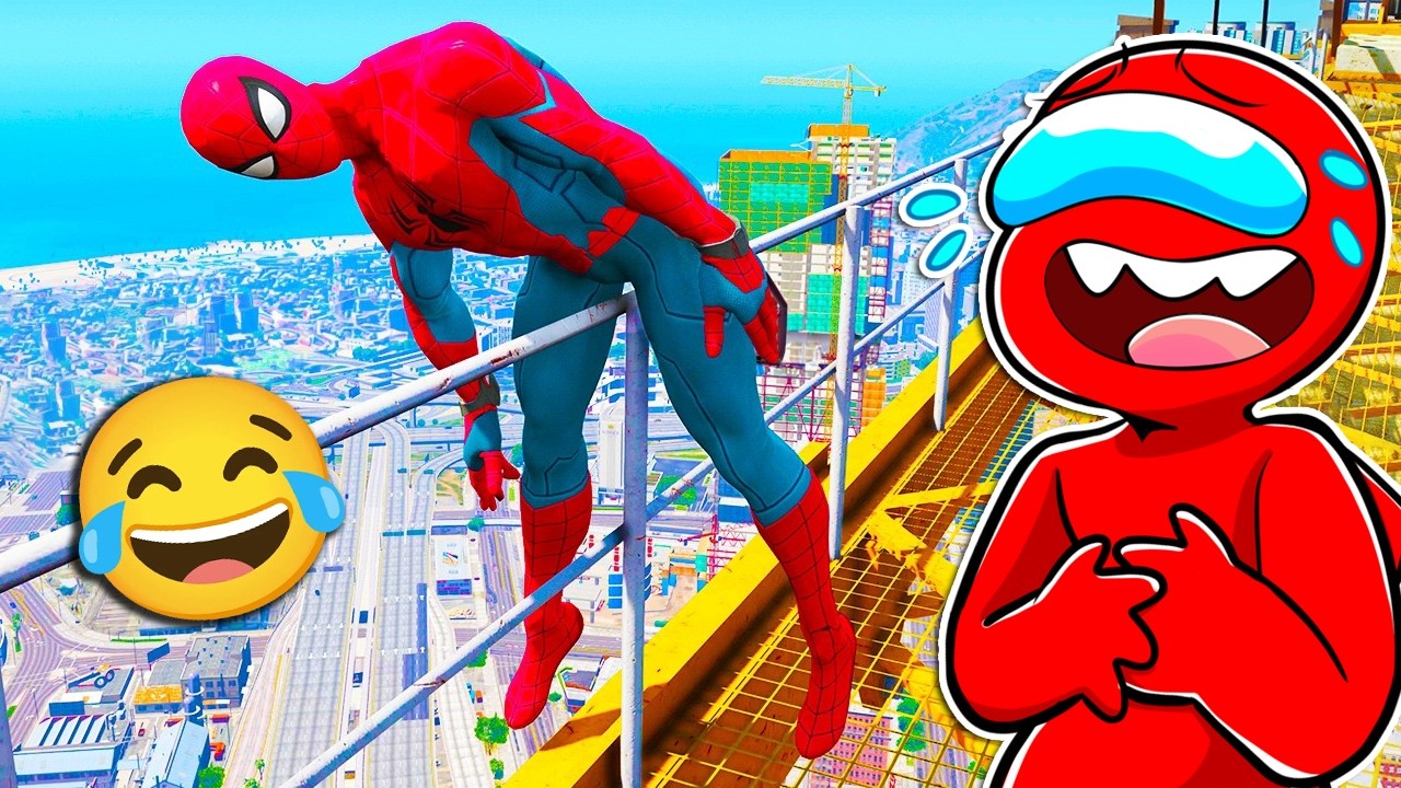 SPIDERMAN vs LA CAIDA MAS ALTA DEL MUNDO | DEEP REACCIONA