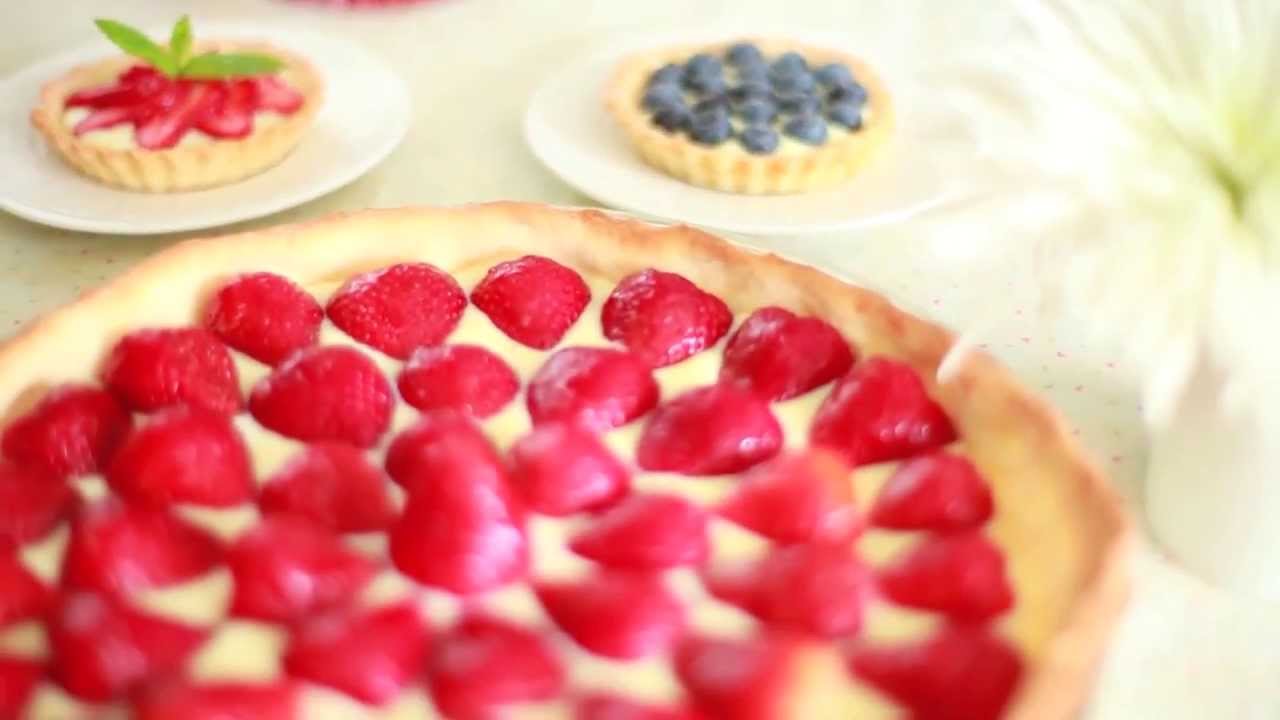 Eenvoudige aardbeientaart