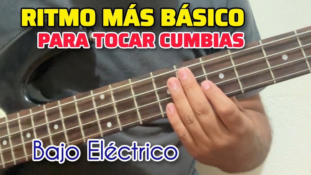 Cómo TOCAR el RITMO más BÁSICO de CUMBIA en Bajo Eléctrico? | Ritmo y ADORNOS
