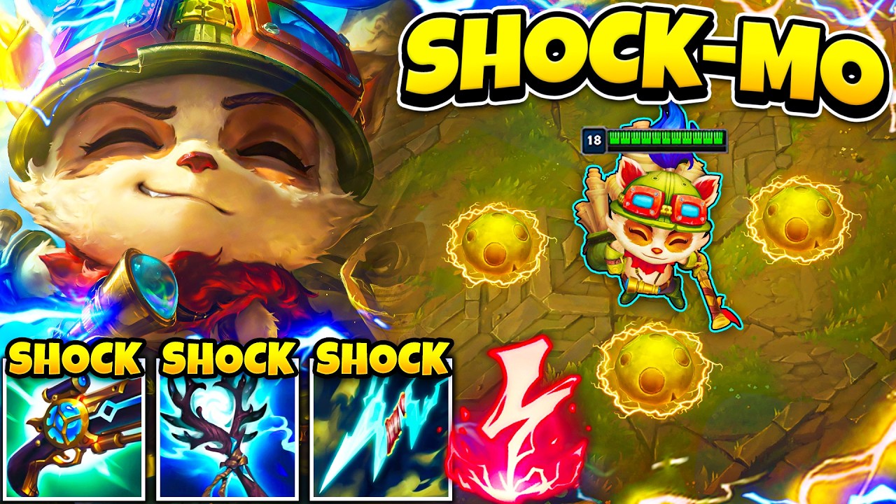 TEEMO BUT MY POISON SHOCKS YOU AND IT'S 100% BROKEN! (TRIPLE-ZAP SROOMS)