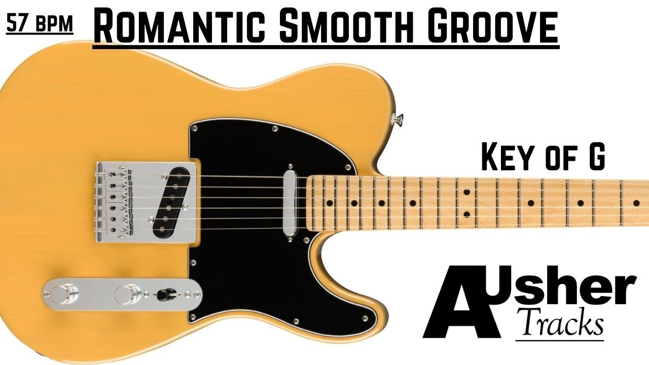Romantic Smooth Groove Guitar Backing Track Jam in G major