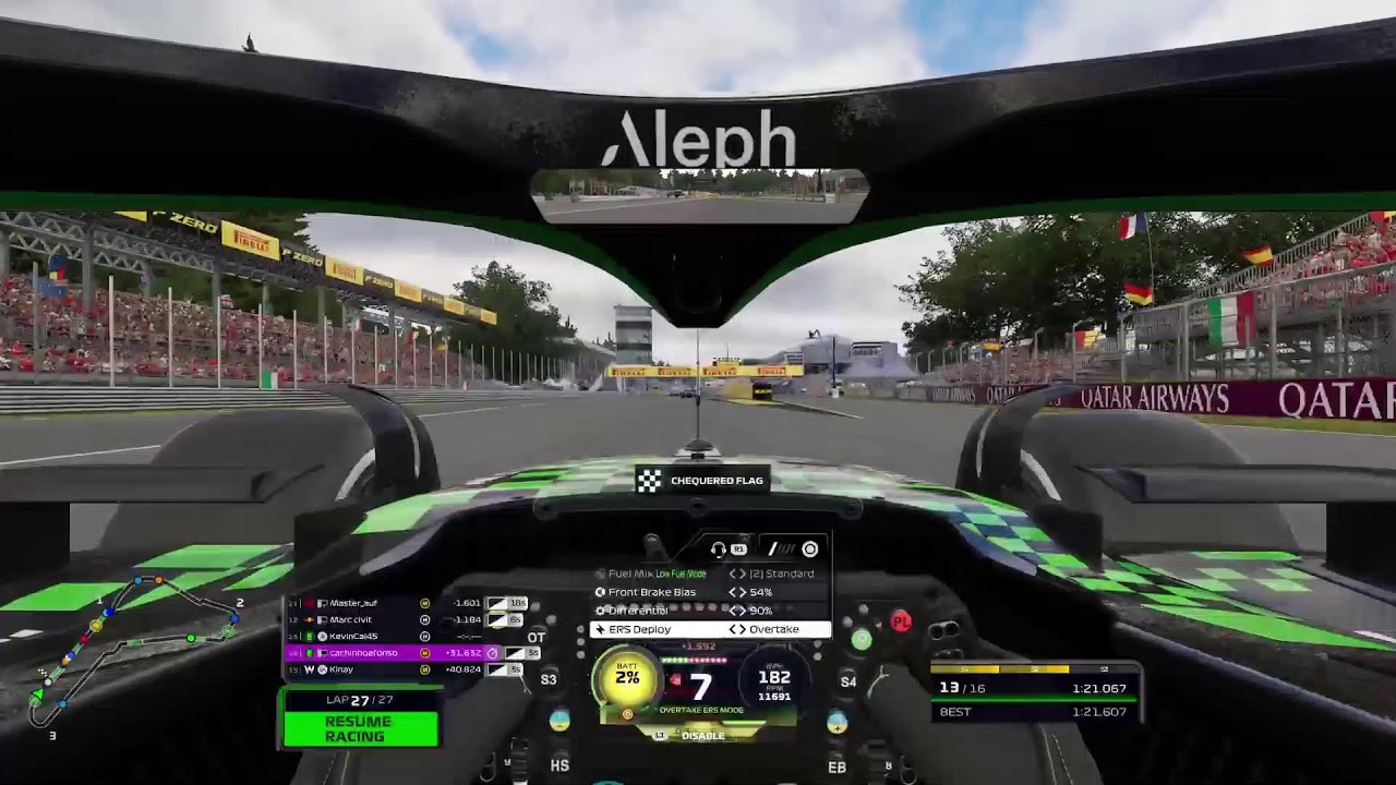 11th Place F1 25 SKG Tier 4 Monza League Race Sauber KevinCal45