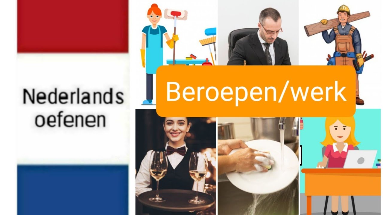 Beroepen/werk - Nederlands leren - NT2 - woordenschat - learn Dutch