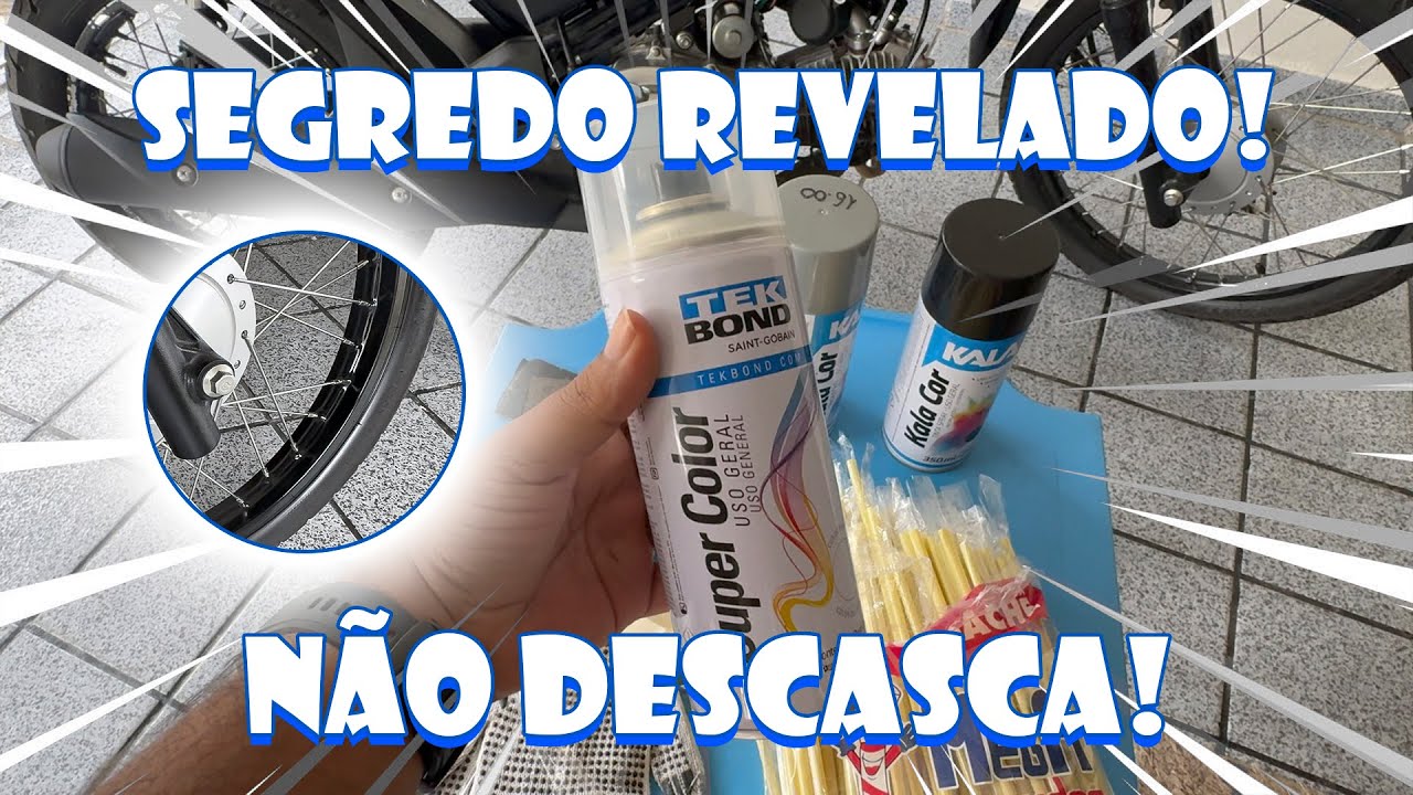 Como pintar os aros da sua moto do JEITO CERTO para NÃO DESCASCAR!