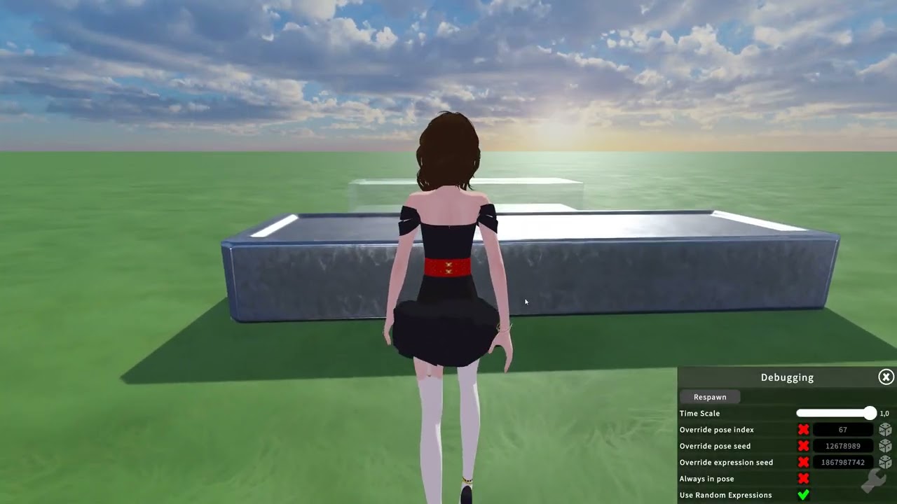 Flattened Girls Anime Girl 9 flattened (Malleable Girl Simulator 1.8.1)