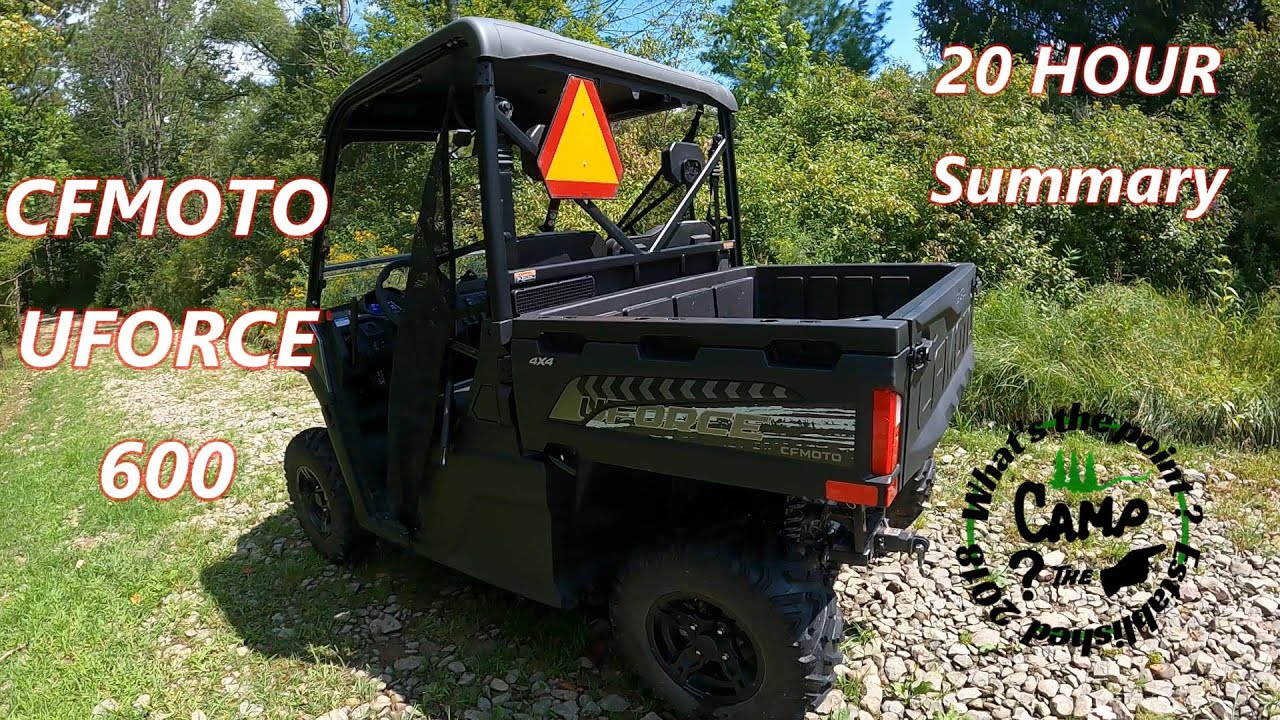 CFMOTO UFORCE 600 20 hour summary