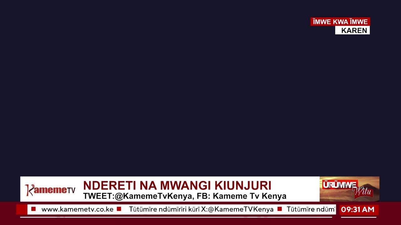 Ndereti na mumbunge Mwangi Kiunjuri #UrumweWitu