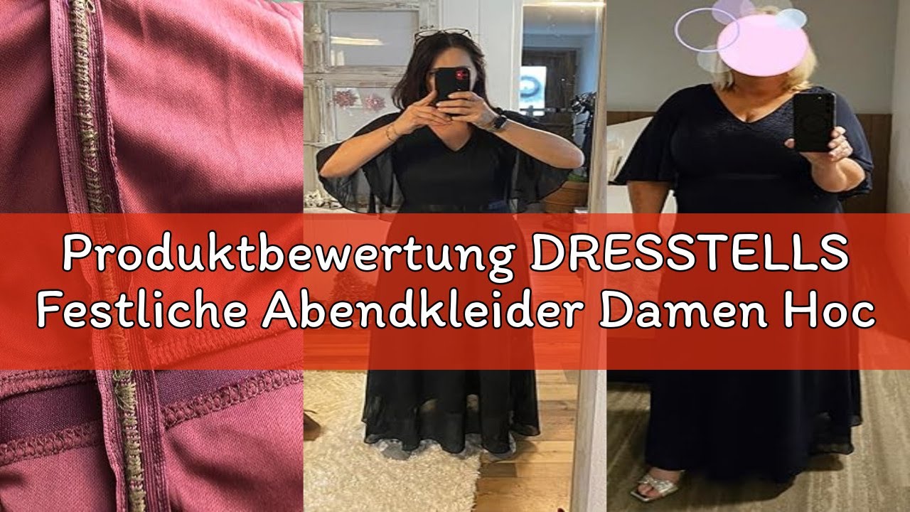 Produktbewertung DRESSTELLS Festliche Abendkleider Damen Hochzeit Ballkleid Elegant Lang Brautkleid