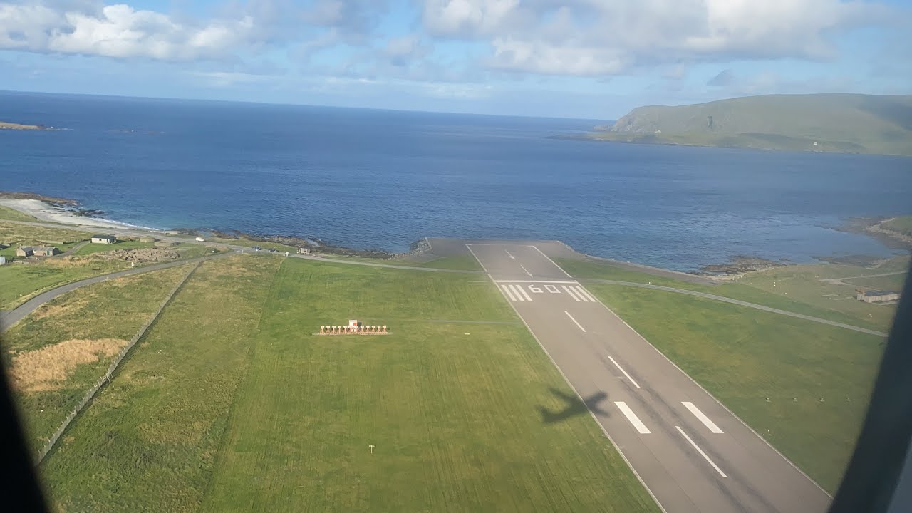Loganair ATR 72-600 Runway 33 Takeoff at Sumburgh | G-FBXA