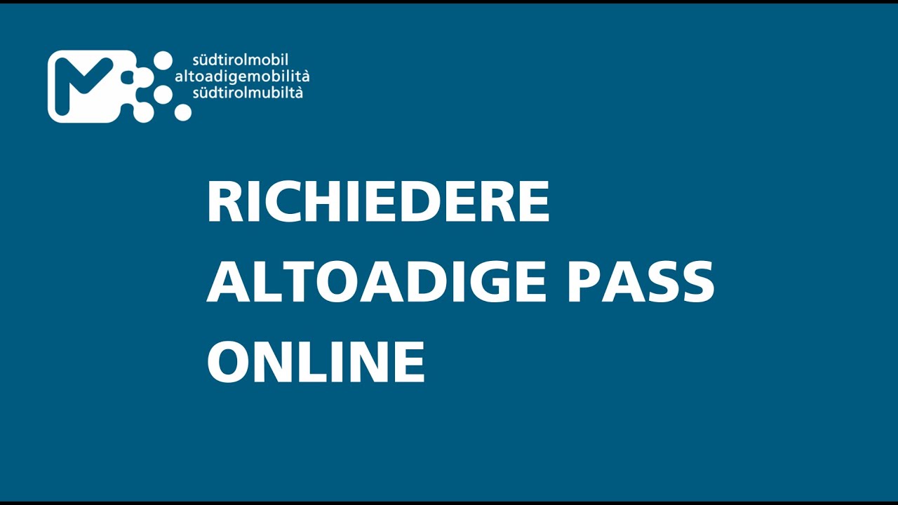 Richiedere l'Alto Adige Pass online
