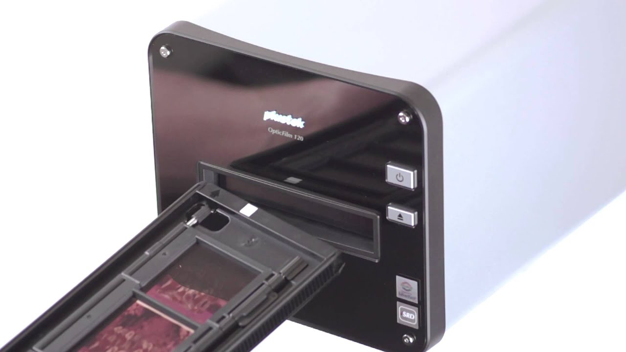 Plustek Support: OpticFilm 120 - How to load and eject the film holder