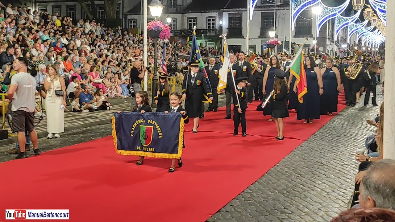 SANJOANINAS 2024 * Cortejo de Abertura (Parte 1) Desfile de Filarmónicas * ilha Terceira Açores