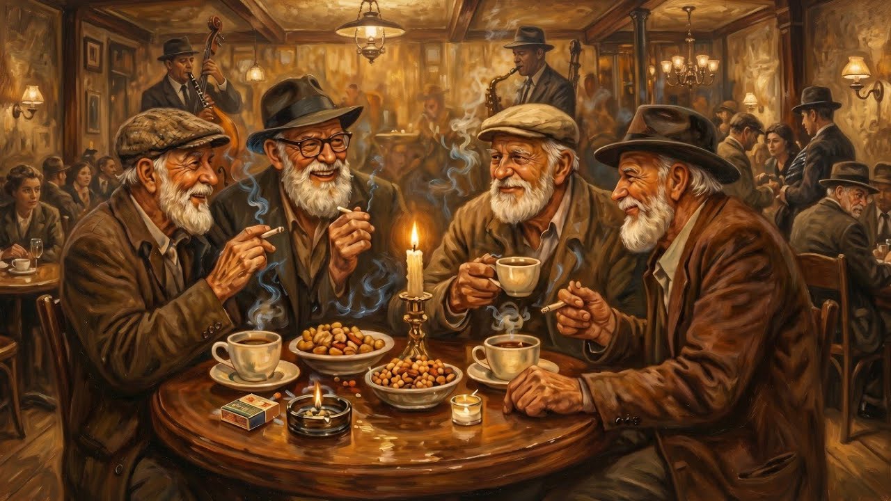 Vintage Jazz Café Vibes ☕ Cozy Coffee Time with Friend 