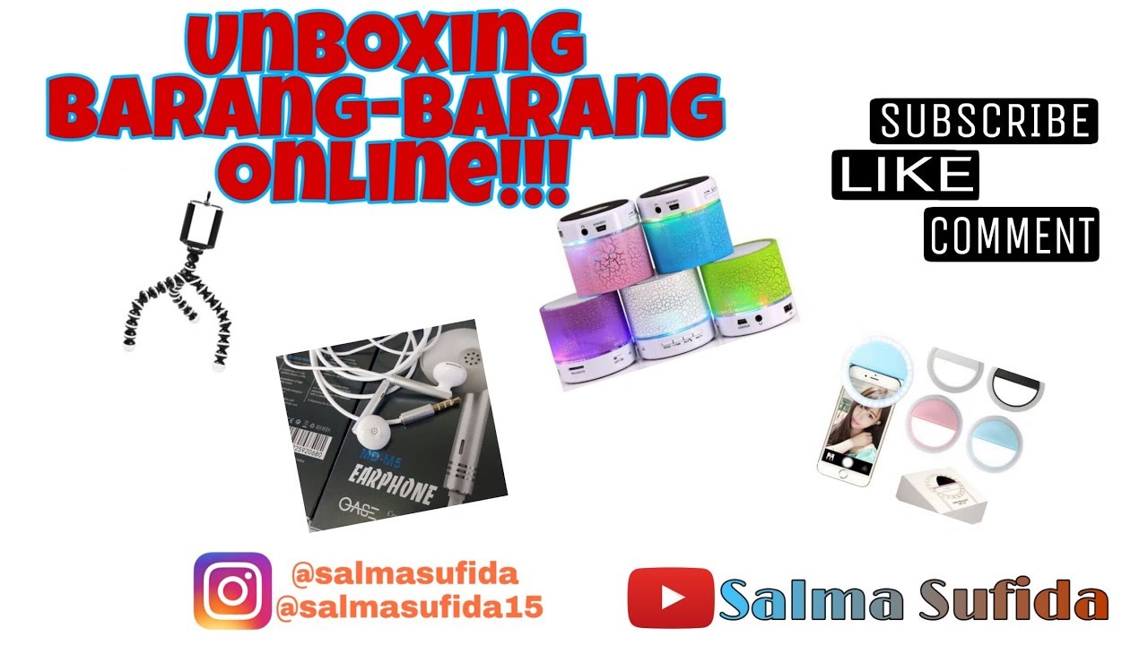 Unboxing barang-barang online shop, murah banget dan gratis ongkir!
