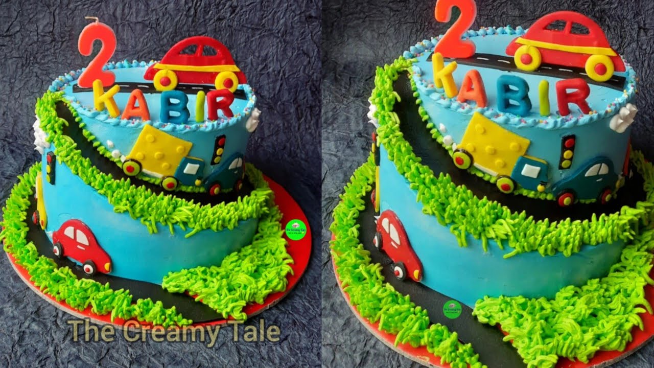Car Track Cake| Road Cake | Kids Special Birthday Cake | @TheCreamyTale23