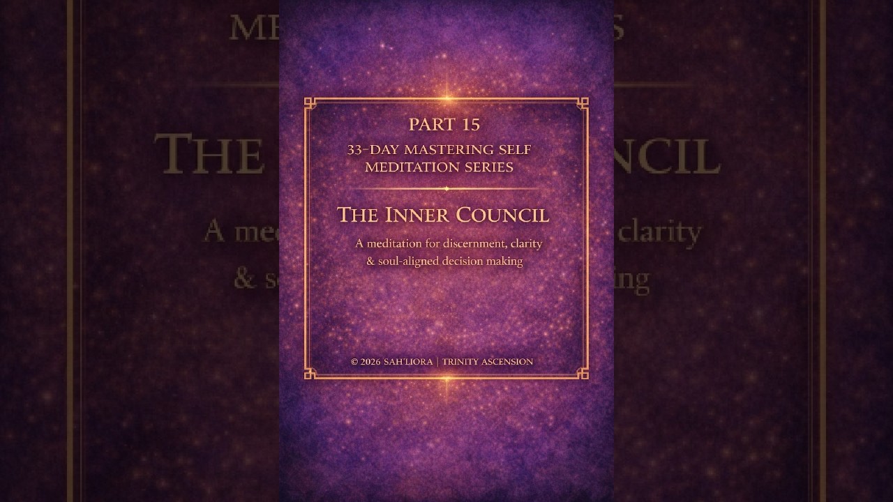 33-Day Mastering Self | Part 15 Meditation — The Inner Council -Deep Discernment & Alignment