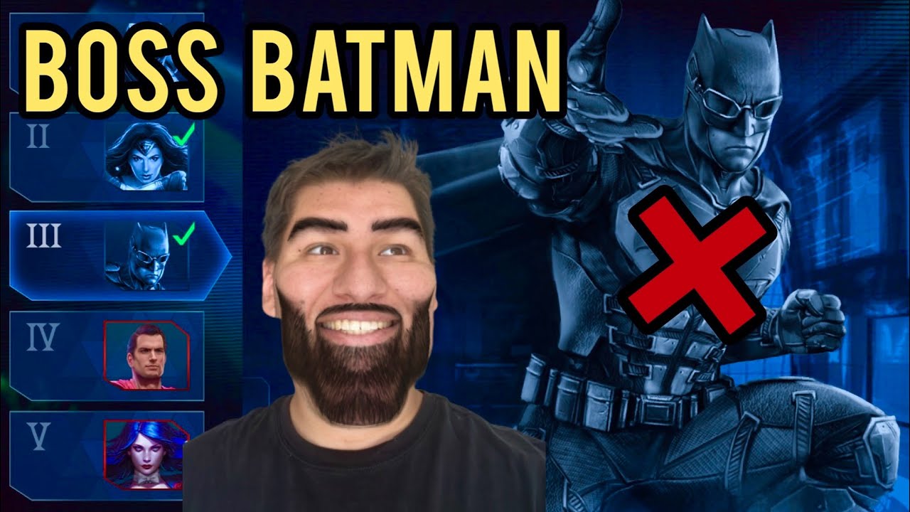 BOSS Batman Gets OVERPOWERD By Heartbreaker Harley Quinn In 1 Minute!!! - Injustice 2 Mobile
