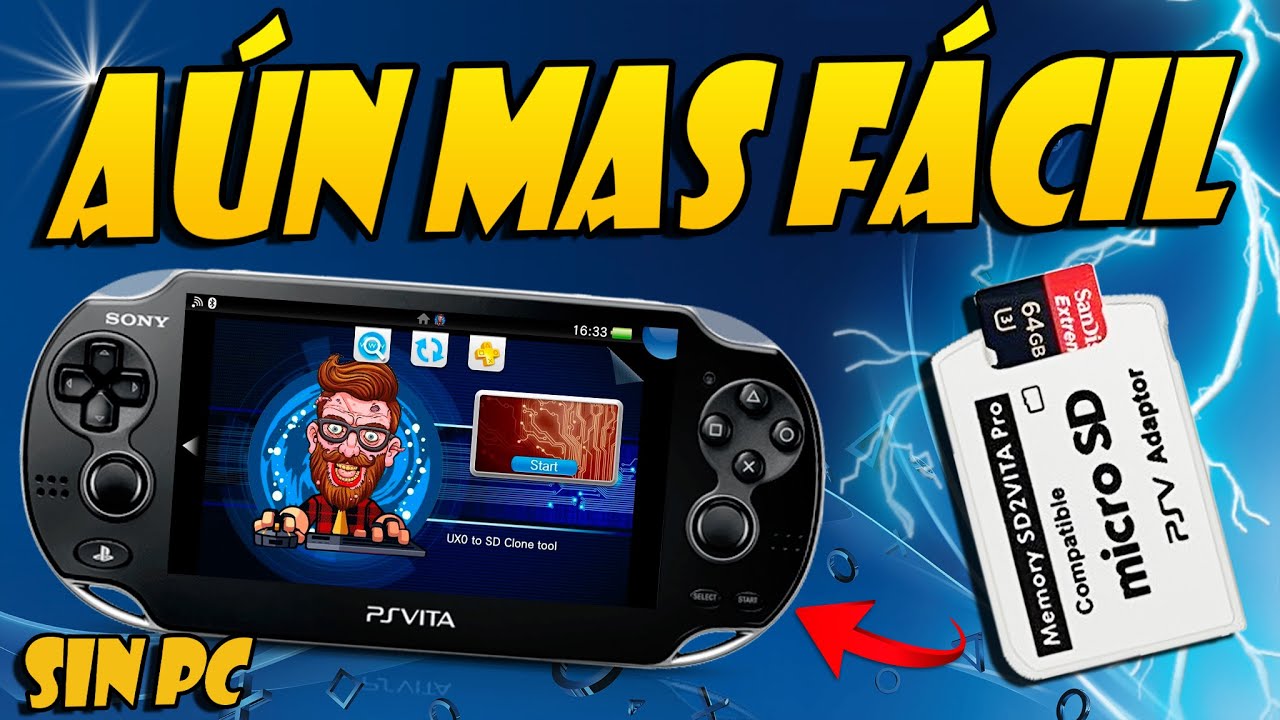 Instalar MicroSD en PSvita AUN MAS Facil y sin PC   NUEVO METODO