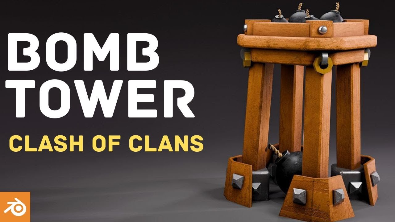 Bomb Tower | Clash of Clans | Blender Modeling Tutorial | Nyx Blender3D