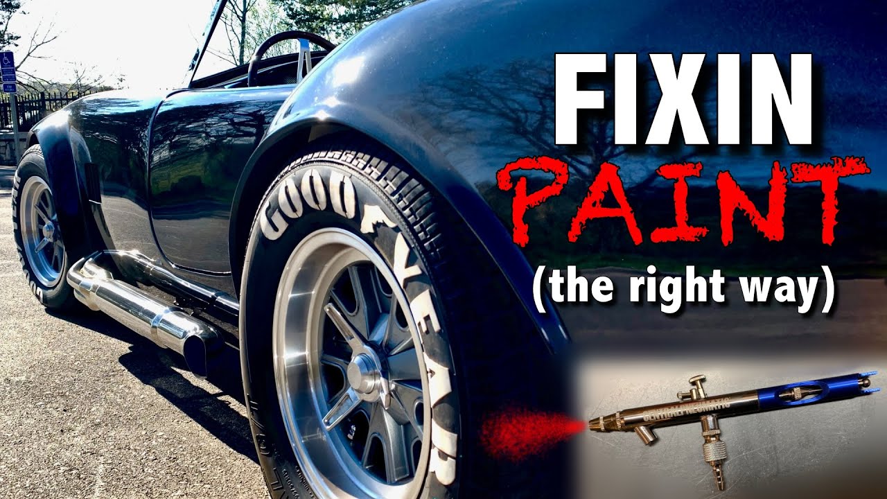 Fixin car paint with an airbrush