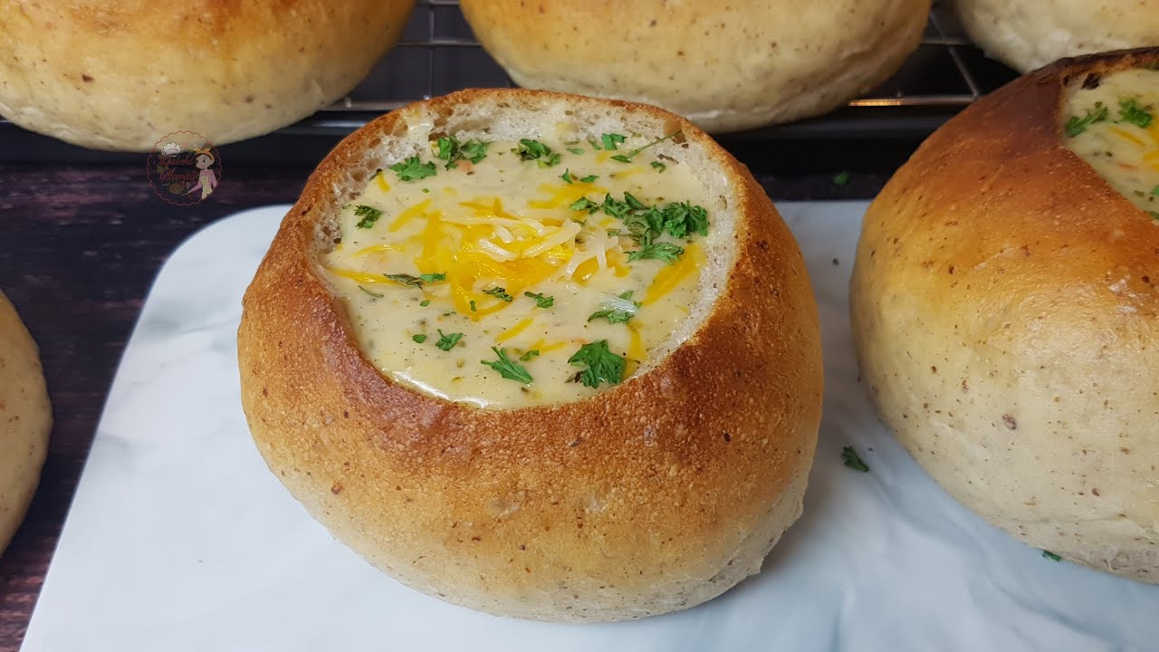 Quick and Easy Bread Bowls Recipe | Panera Style Bread Bowl(Instant Pot)| Bread Bowls for Soup